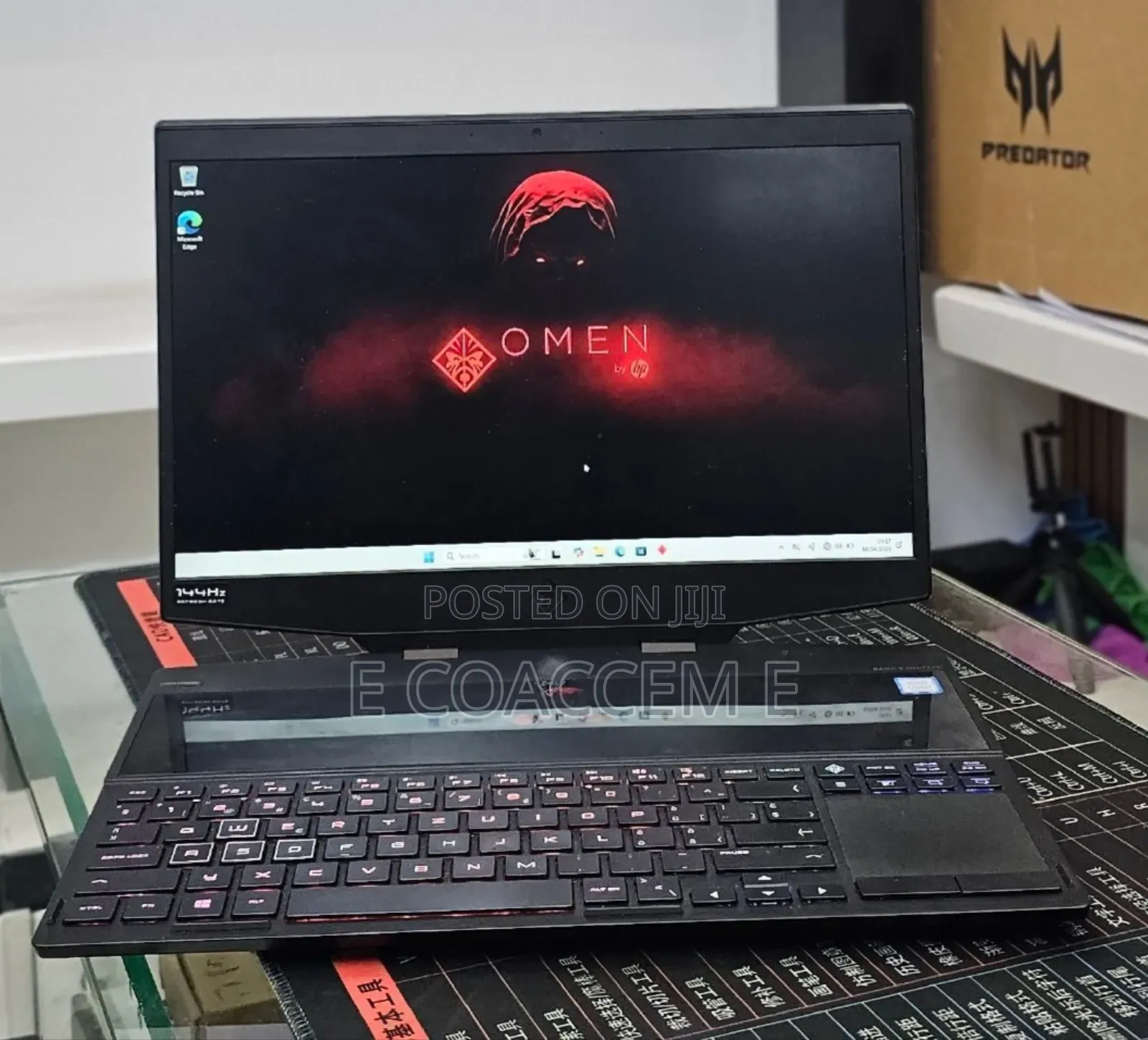 New Laptop HP Omen 15-dh002nr 16GB Intel Core i7 SSD 512GB