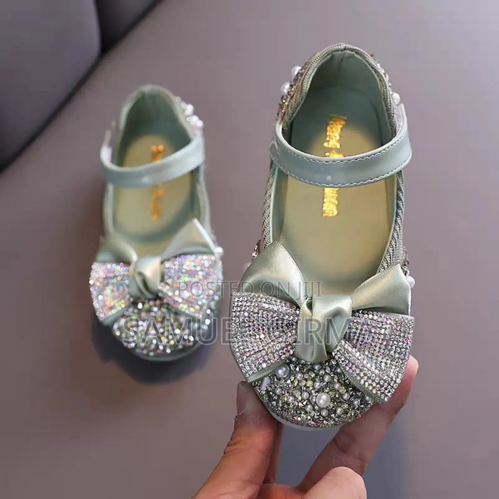 Mk- 0553 Girls Pearl Decor Princess Sandals Size: 21-25, 26-30