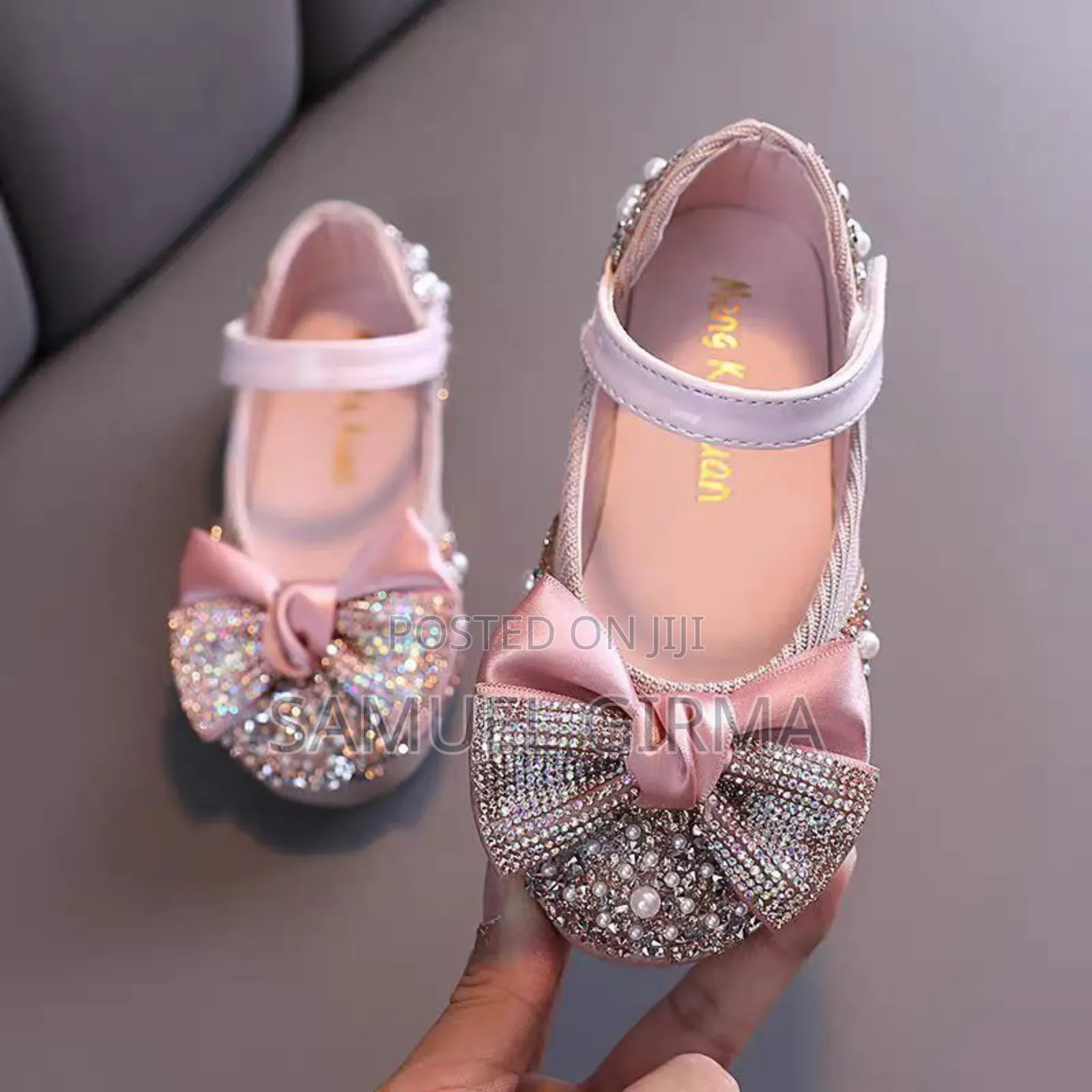 Mk- 0553 Girls Pearl Decor Princess Sandals Size: 21-25, 26-30