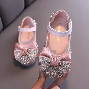 Mk- 0553 Girls Pearl Decor Princess Sandals Size: 21-25, 26-30