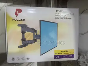 Pozzer P-6 Tv Wall Mount – 49”–85” | Flexible | Full Motion