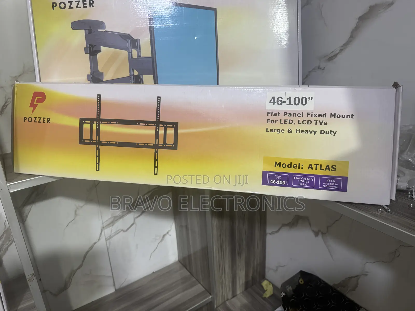 Pozzer Flat Tv Wall Mount – 46”–100” | Strong Slim Design