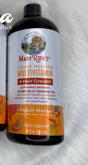 Mary Ruth's-Liquid Morning Multivitamin+Hair Growth Peach Mango