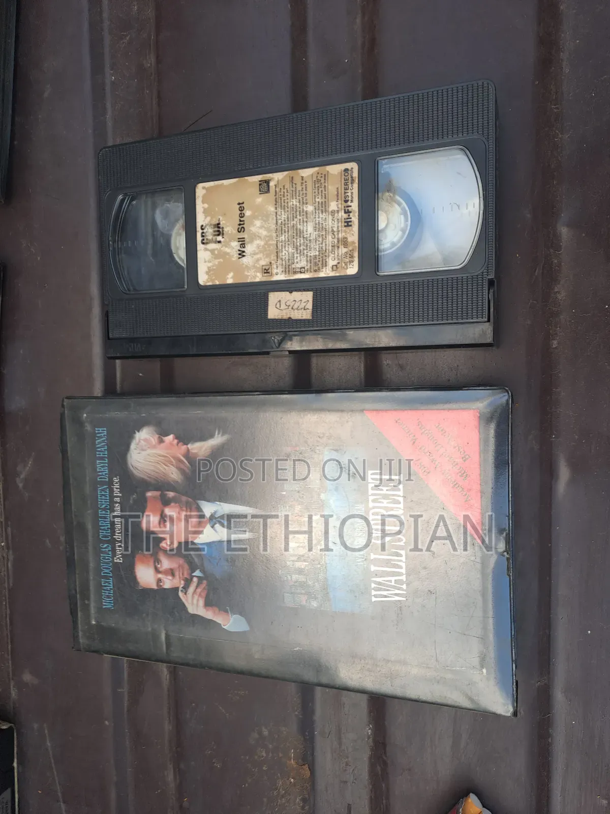 Video Cassette የዱሮ ዴክ ፊልም።