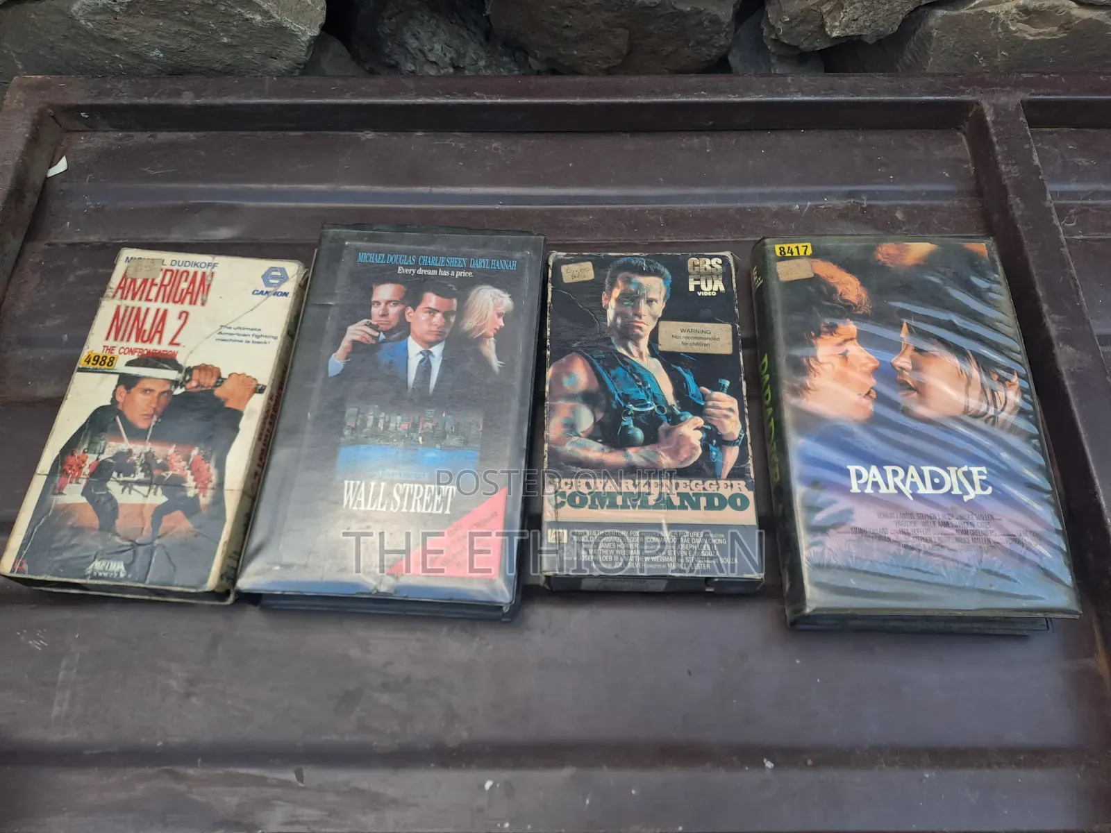 Video Cassette የዱሮ ዴክ ፊልም።