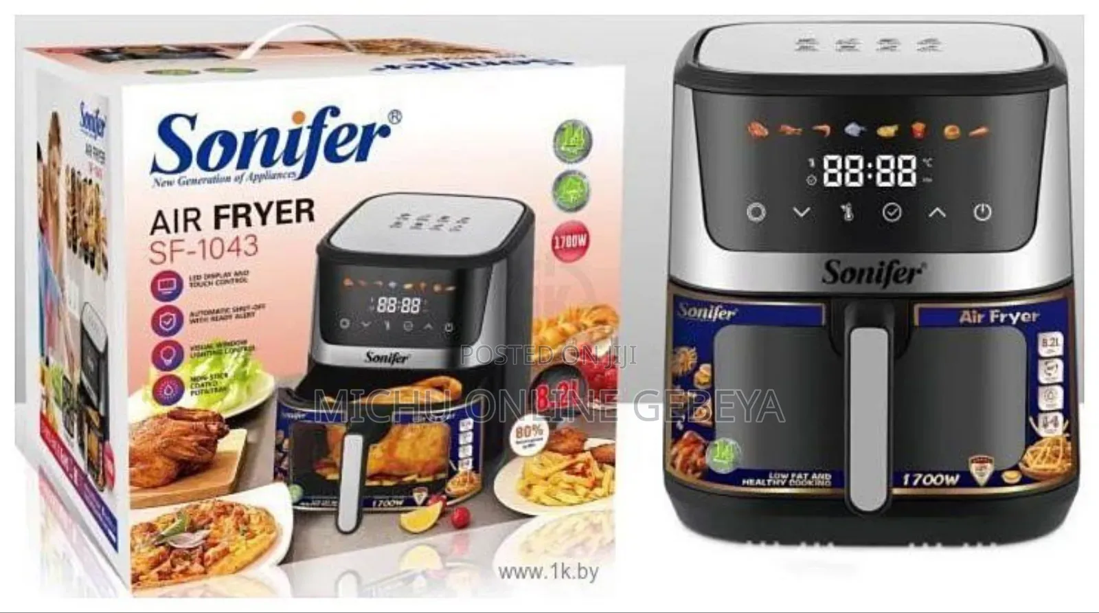 Soniferelectric Led Digital 8.5l Air Fryer /Free Delivery