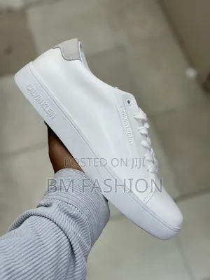 Calvin Klein Sleek White Low-Top Men's Shoes