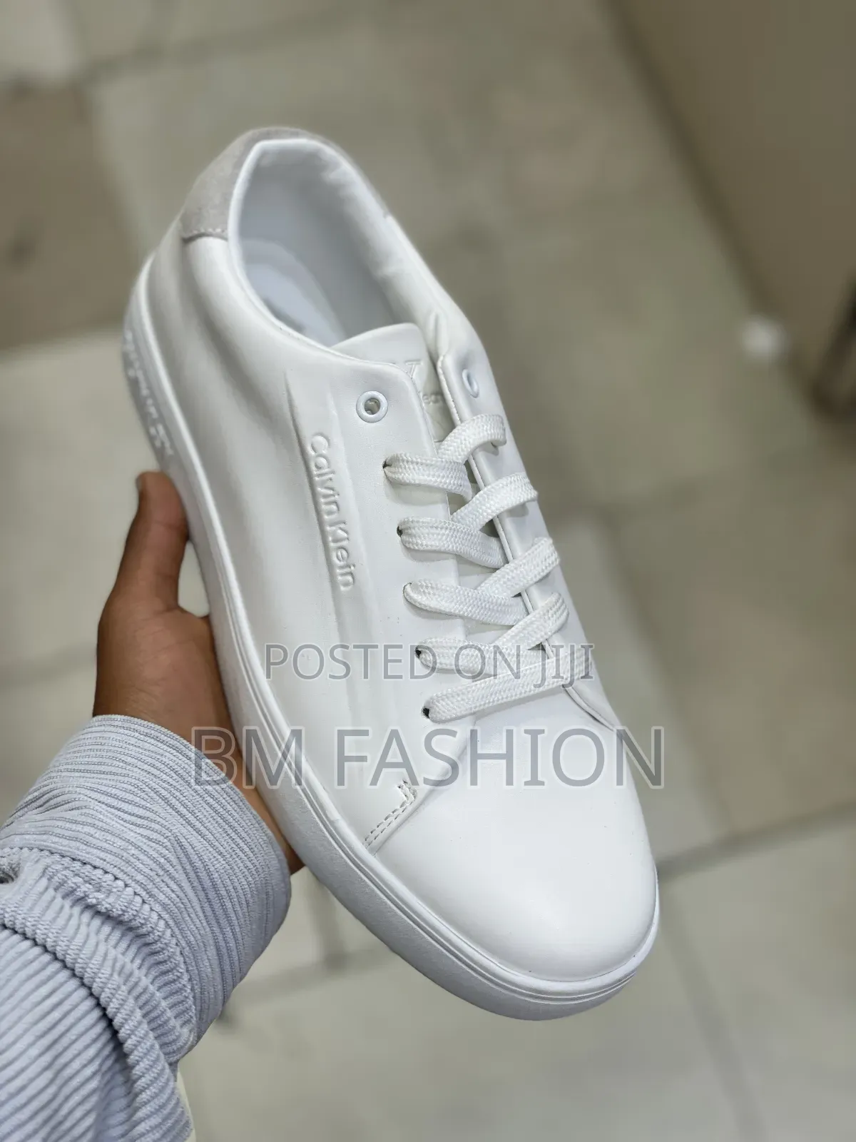 Calvin Klein Sleek White Low-Top Men's Shoes