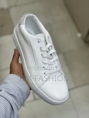 Calvin Klein Sleek White Low-Top Men's Shoes