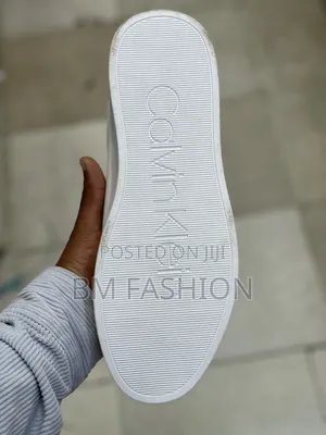 Calvin Klein Sleek White Low-Top Men's Shoes