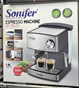 Sonifer Espresso Machine 1.6 Liter Water Tank