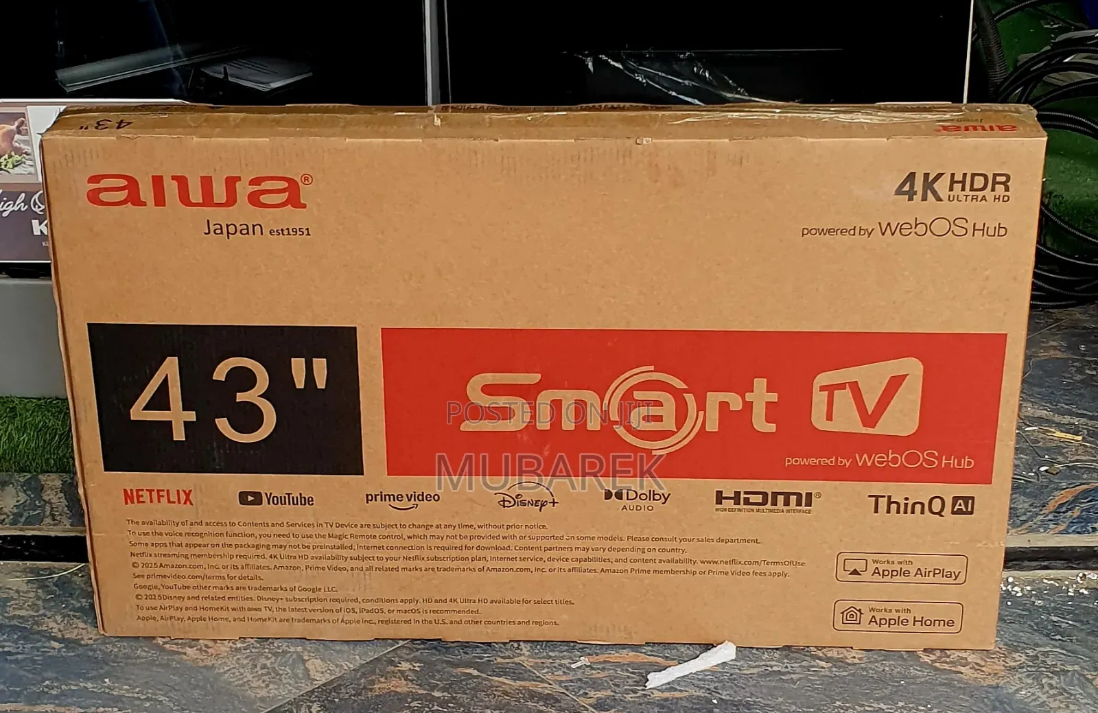 Aiwa 43inches Tv