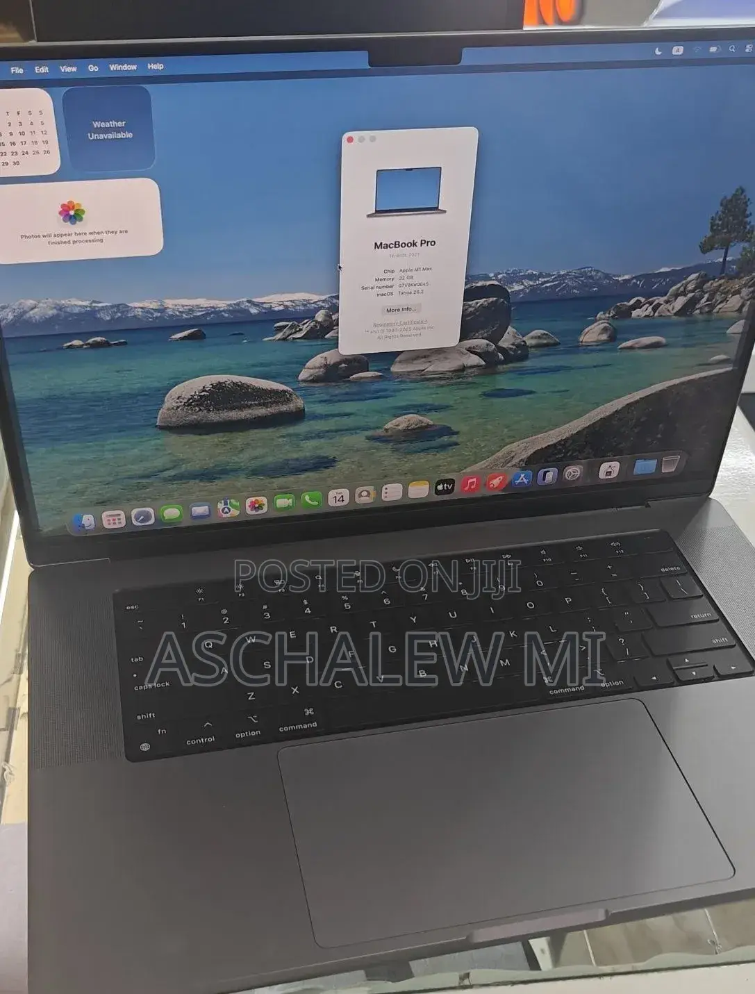 New Laptop Apple MacBook Pro 2021 M1 32GB Apple M1 Max SSD 1T