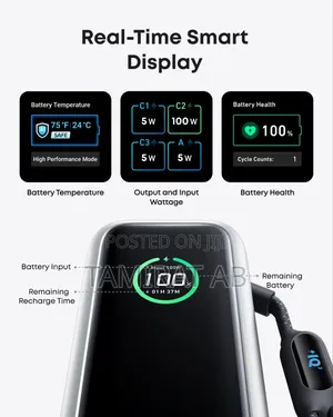 Anker Laptop Power Bank (, 165w, Built-in and Retractable Cables)