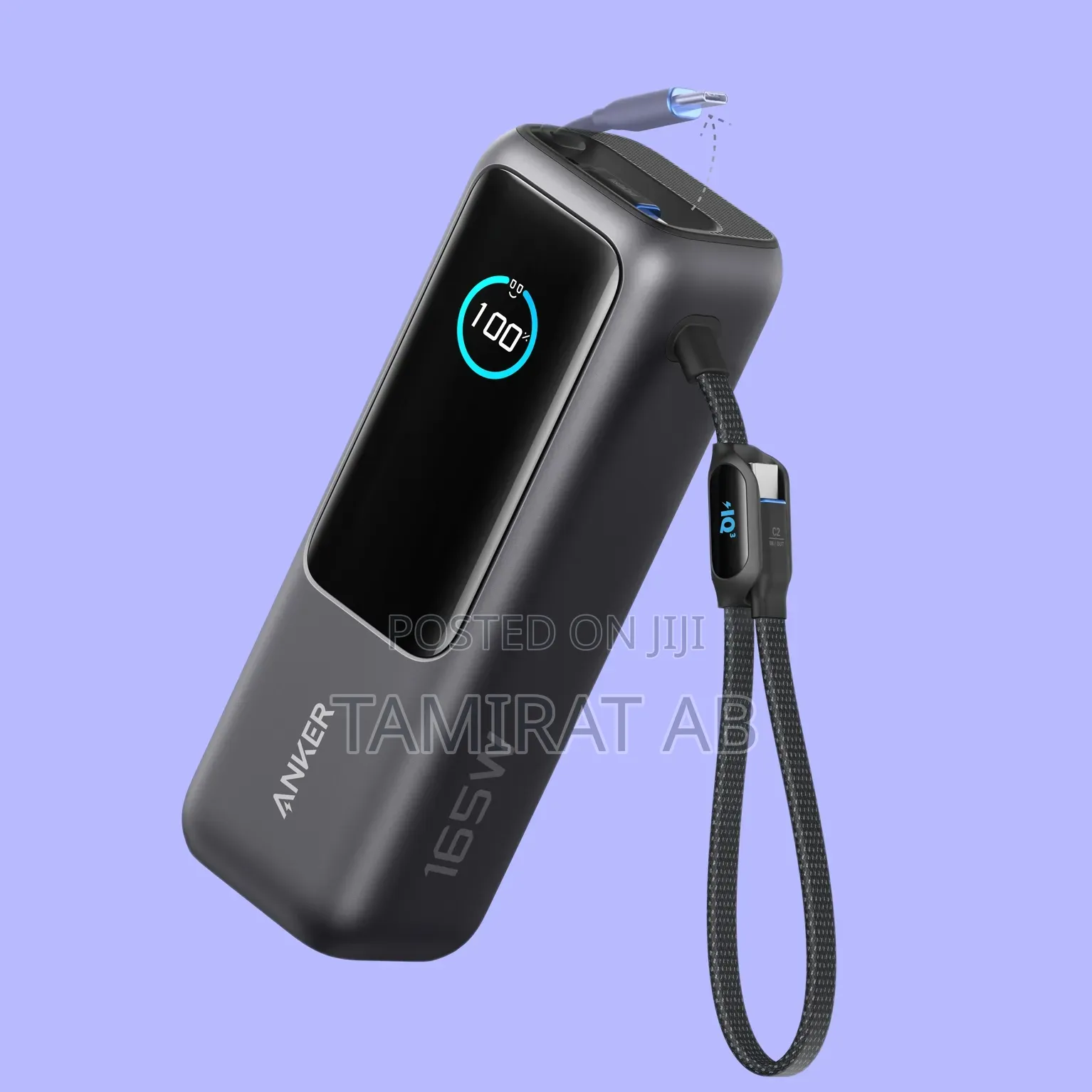 Anker Laptop Power Bank (, 165w, Built-in and Retractable Cables)