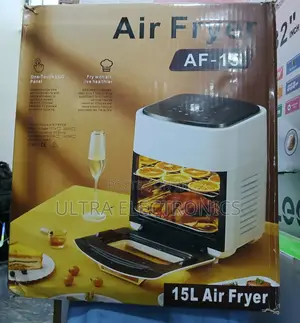 Air Fryer 15-Liter Capacity Oven, Likely Branded Capacity: 15 Liters.