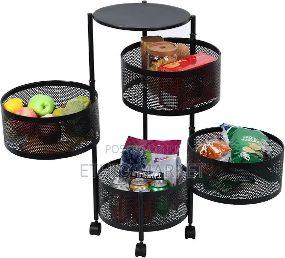 5 Layer Moveable Kitchen Storage Rack