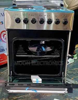 Kumtel 60x60 Electric Cooker – 4 Burners | Grill, Fan Timer