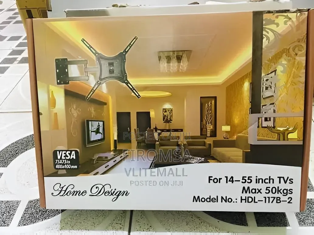 Flexible Tv Wall Mount Designed For 14-55 Inch Led, Lcd