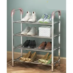 Space-Saving 4-Layer Metal Shoe Storage Shelf (60x35x85cm)