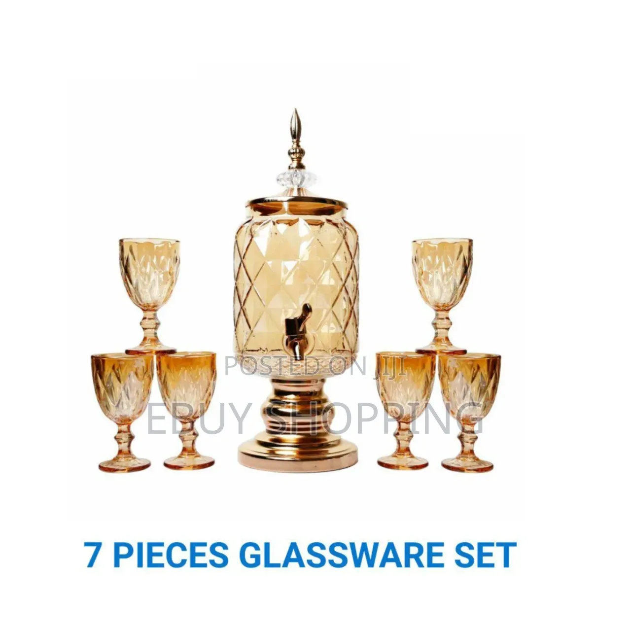 Golden Hour Entertaining: 7-Piece Glass Fountain
