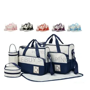 Ultimate 5-in-1 Mommy Baby Bag – Large Tote + Medium Handbag +