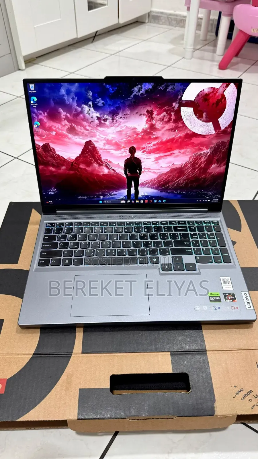New Laptop Lenovo Legion Slim 5 16GB AMD Ryzen 7 SSD 1T