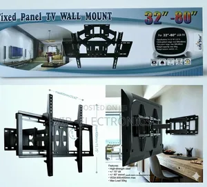 Flexible Full Motion Dual-Arm Tv Wall Mount for 32" to 80" Displays