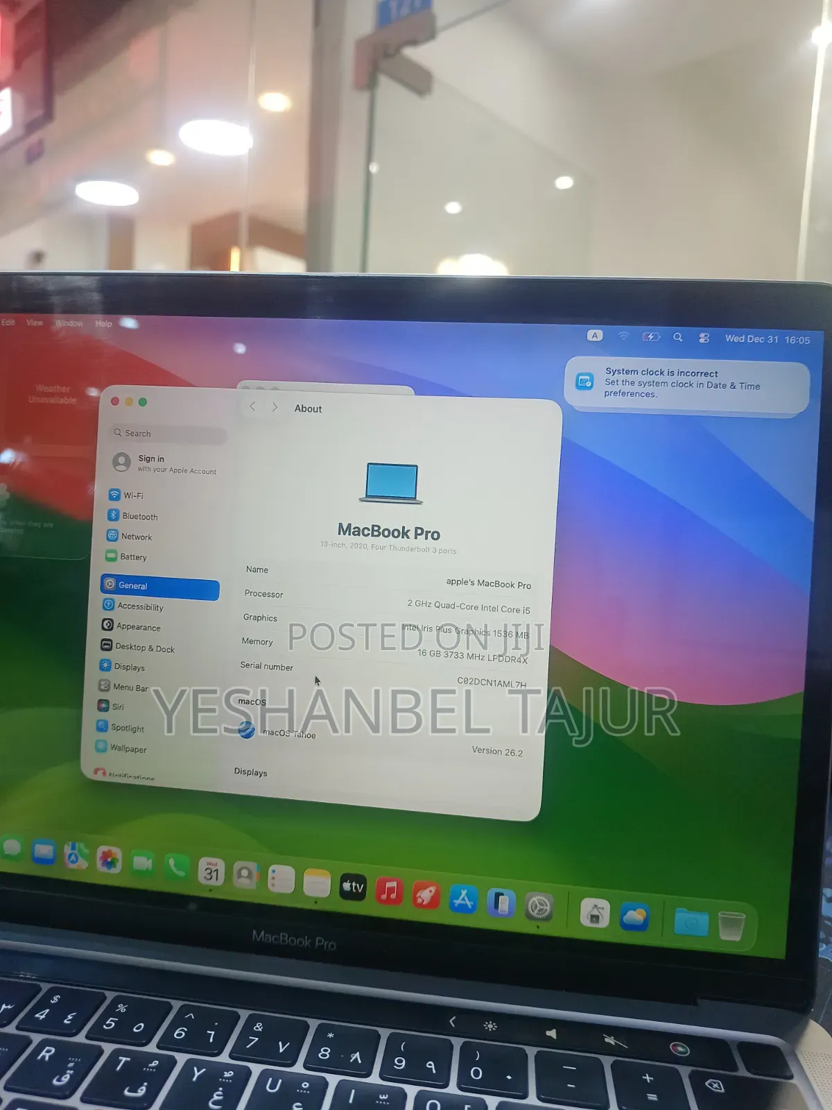 New Laptop Apple MacBook Pro M1 16GB Intel Core i5 SSD 512GB