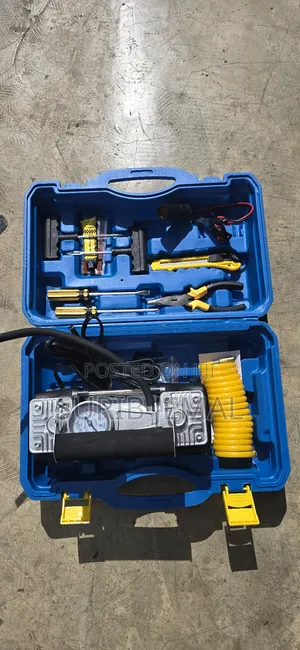 Portable 12v Car Air Compressor Tire Inflator Kit Emergency Repair