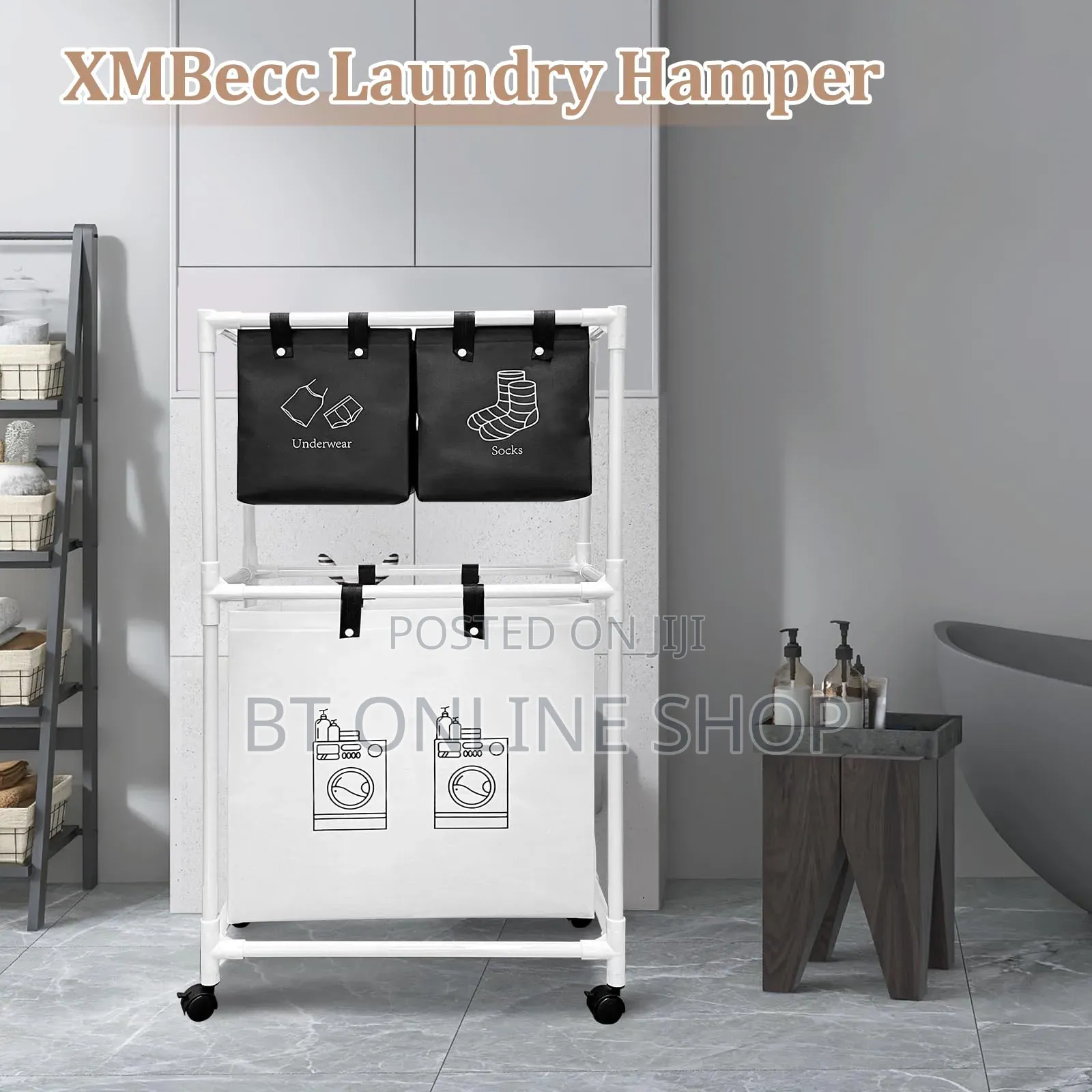 3 Layer Non-Woven Laundry Storage Basket