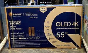 Bravia 55” Qled Tv - 2026 New- Webos Hub - Frameless (Original)