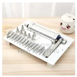 Complete Baking Companion: Cookie Press With Trigger Action Nozzle