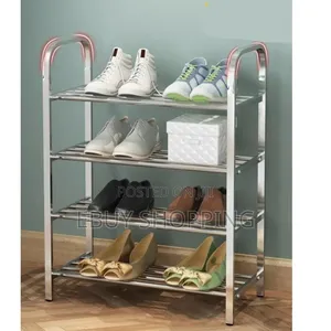 Sturdy 4-Layer Steel Shoe Organizer | Holds Shoes Accessories