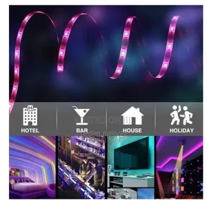 5m Led Strip Light Reel With 12v Adapter - Remote Control for Colors