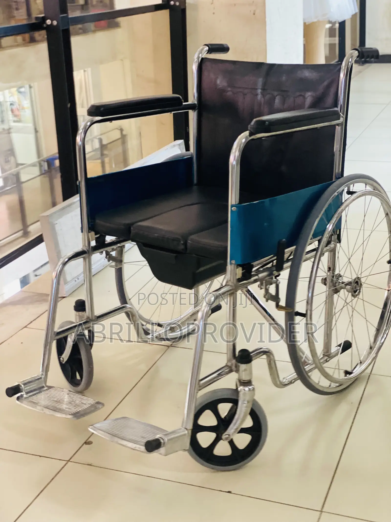 Commode Wheelchair Lightweight Manual