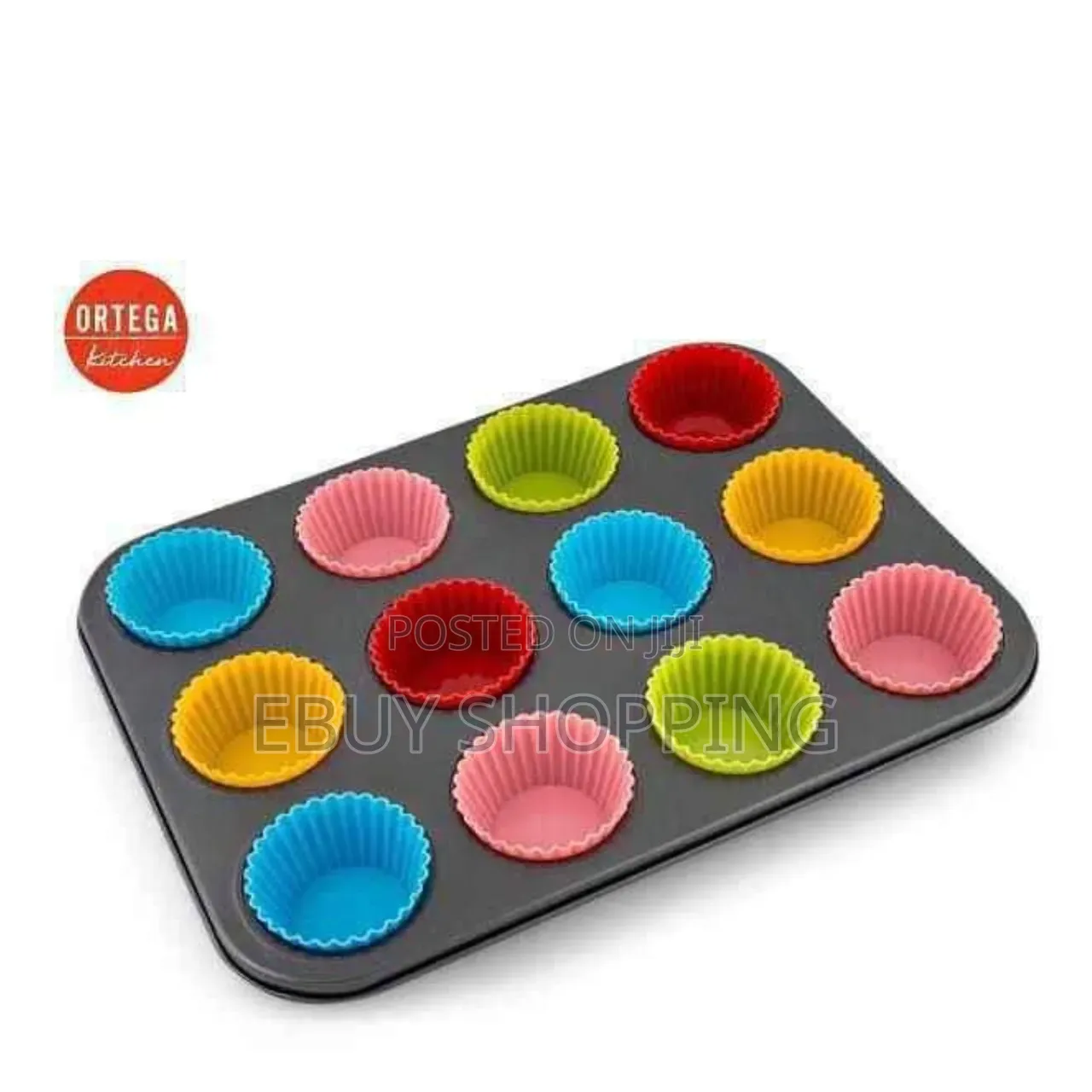 Heavy-Duty 12-Cup Muffin Baker’S Set With Reusable Silicone Pods