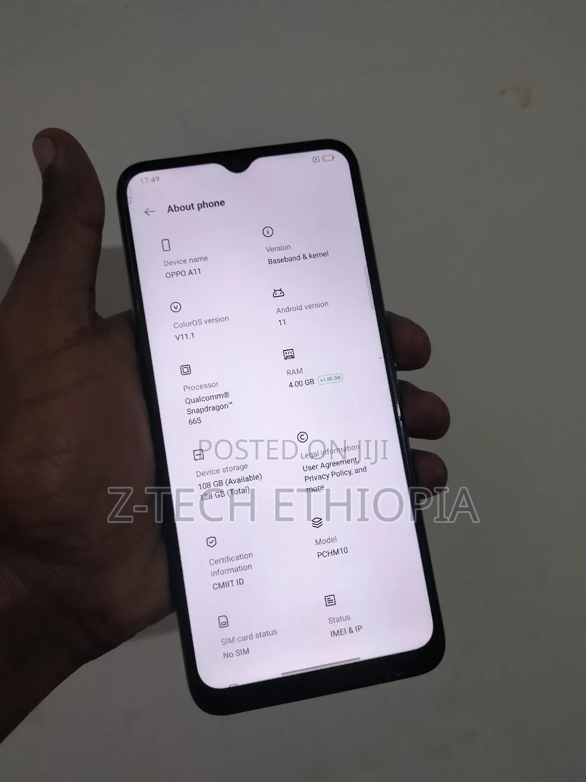 New Oppo A11 128 GB White