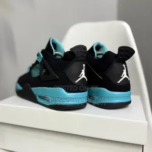 Nike Air Jordan 4 Retro Mid X Tiffany 'Black/Blue' Men's Shoes