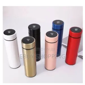 500ml Thermos Bottle With Smart Led Indicator - Hot/Cold Retention