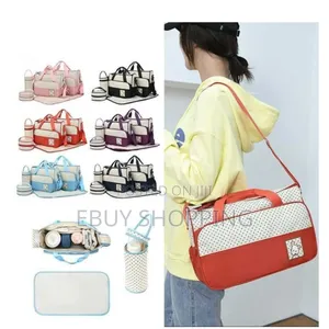 5 Function Mommy Bag Set: Baby Tote, Mummy Handbag, Changing Mat,