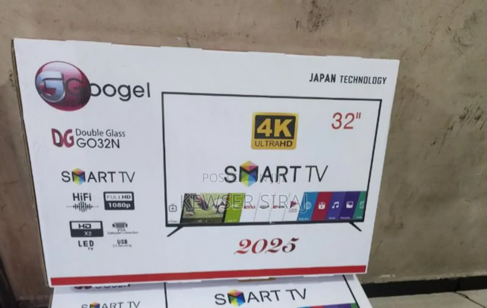 Life Stare 32 Inch Tv Smart Android Video Double Glass ሀይፋይ