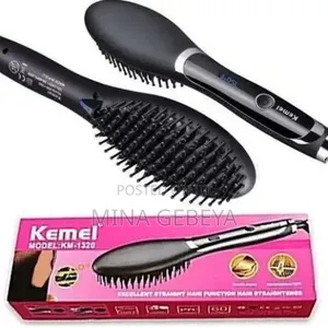 Kemei Hair Straightening Brush – Model Km-1320