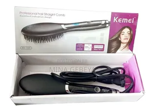 Kemei Hair Straightening Brush – Model Km-1320