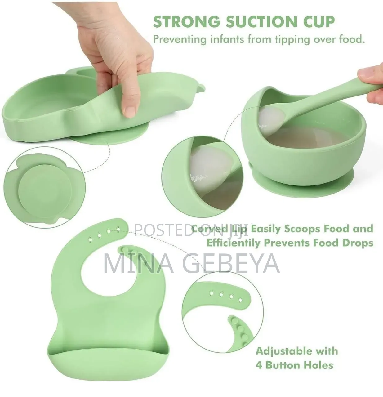 Cottonbebe Silicone Baby Feeding Set of 6,