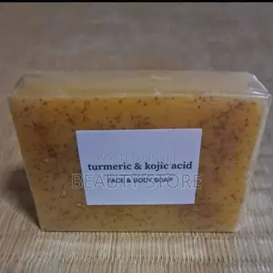 Turmeric And Kojic Acid Face And Body Soap Bar.