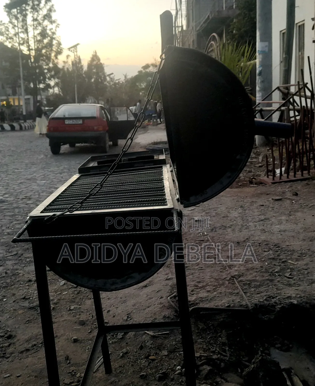 This Is a Grille, Where You Put Your Row Meet and Grill It (Charcoal)