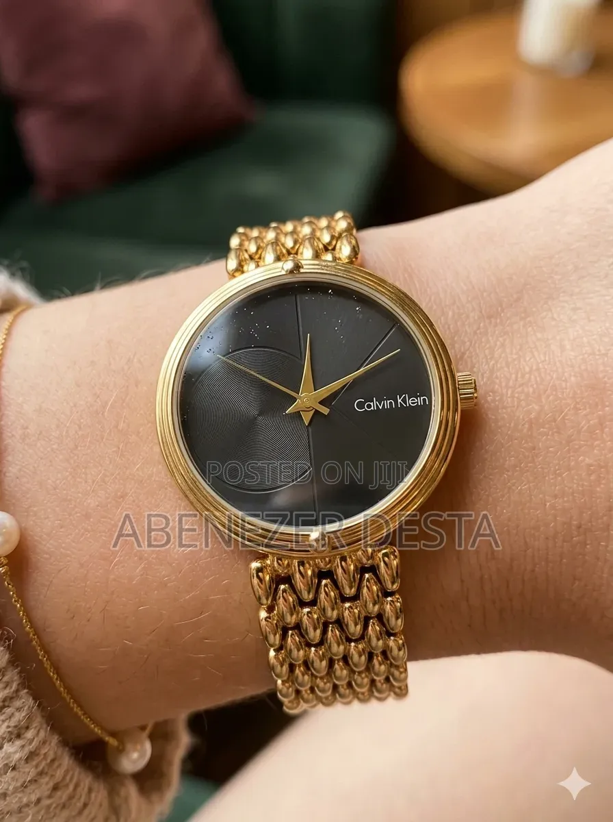 Calvin Klein Women's Watch Featuring a Gold-Toned Stainless Steel