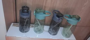 600ml Transparent Water Bottle With Straw የልጆች የውሃ ኮዳ
