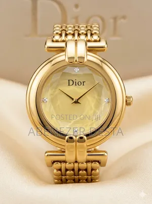 Vintage Christian Dior Women's Watch Features a Gold-Plated Case,